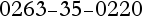 0263-35-0220